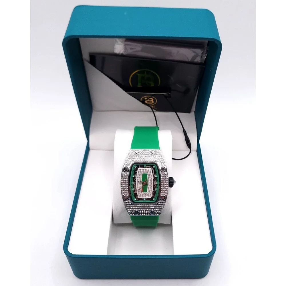 BIBI RIC006S8 Green Crystal Watch
